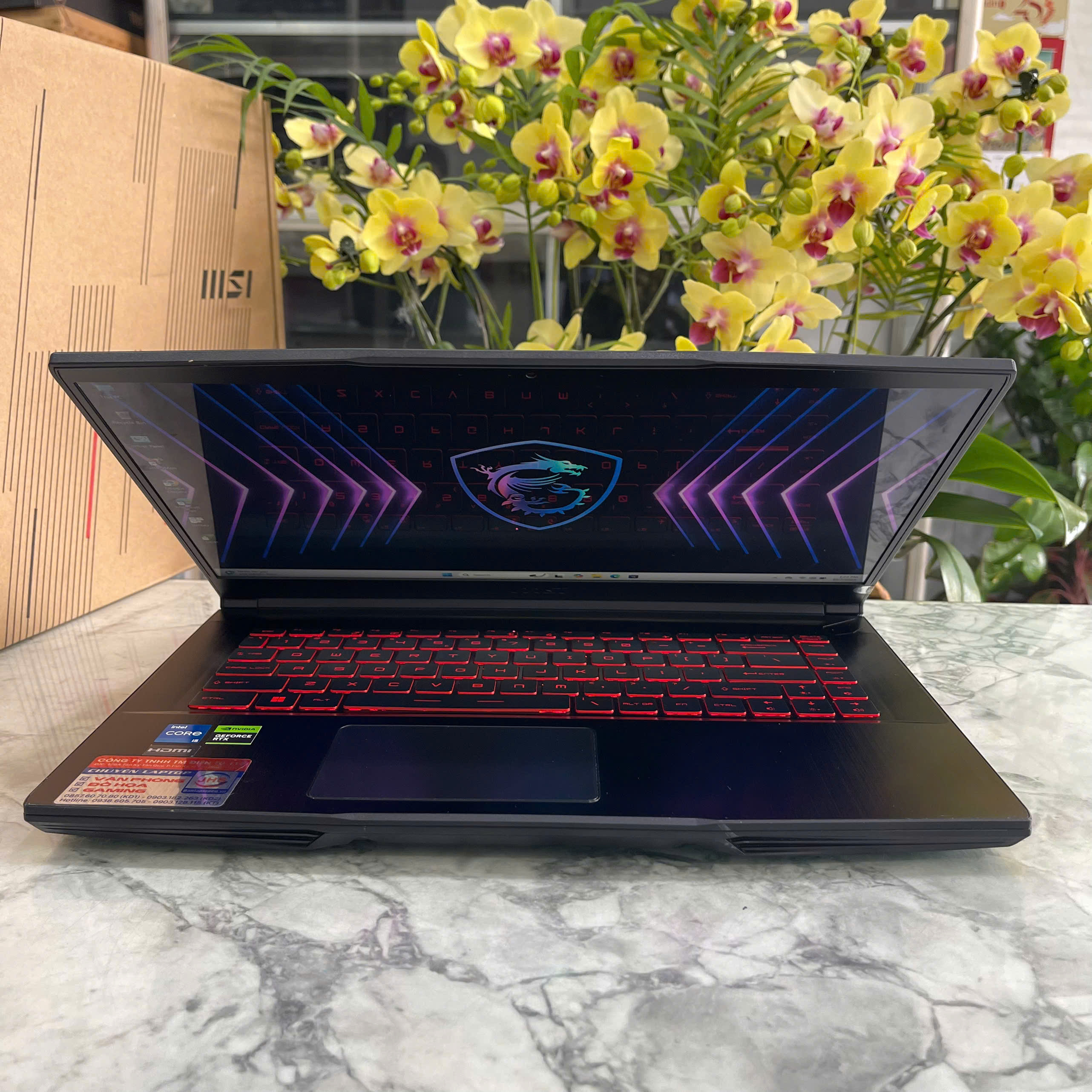  MSI GF63 Thin 12UC-1006VN CORE I5-12450H RAM 16GB  SSD 512GB VGA RTX 3050 4GB Màn Hình 15.6'' IPS Fhd 144.Hz