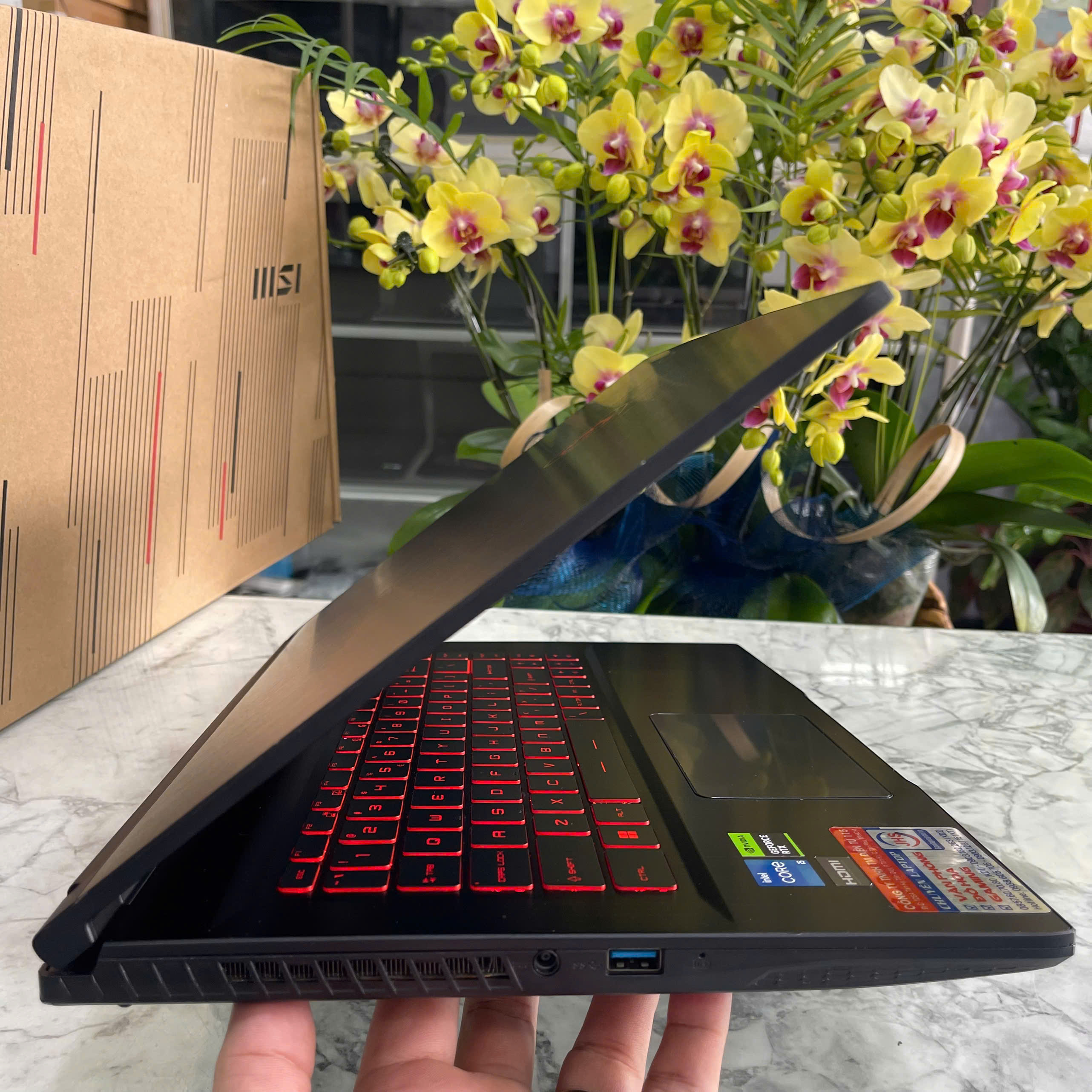  MSI GF63 Thin 12UC-1006VN CORE I5-12450H RAM 16GB  SSD 512GB VGA RTX 3050 4GB Màn Hình 15.6'' IPS Fhd 144.Hz