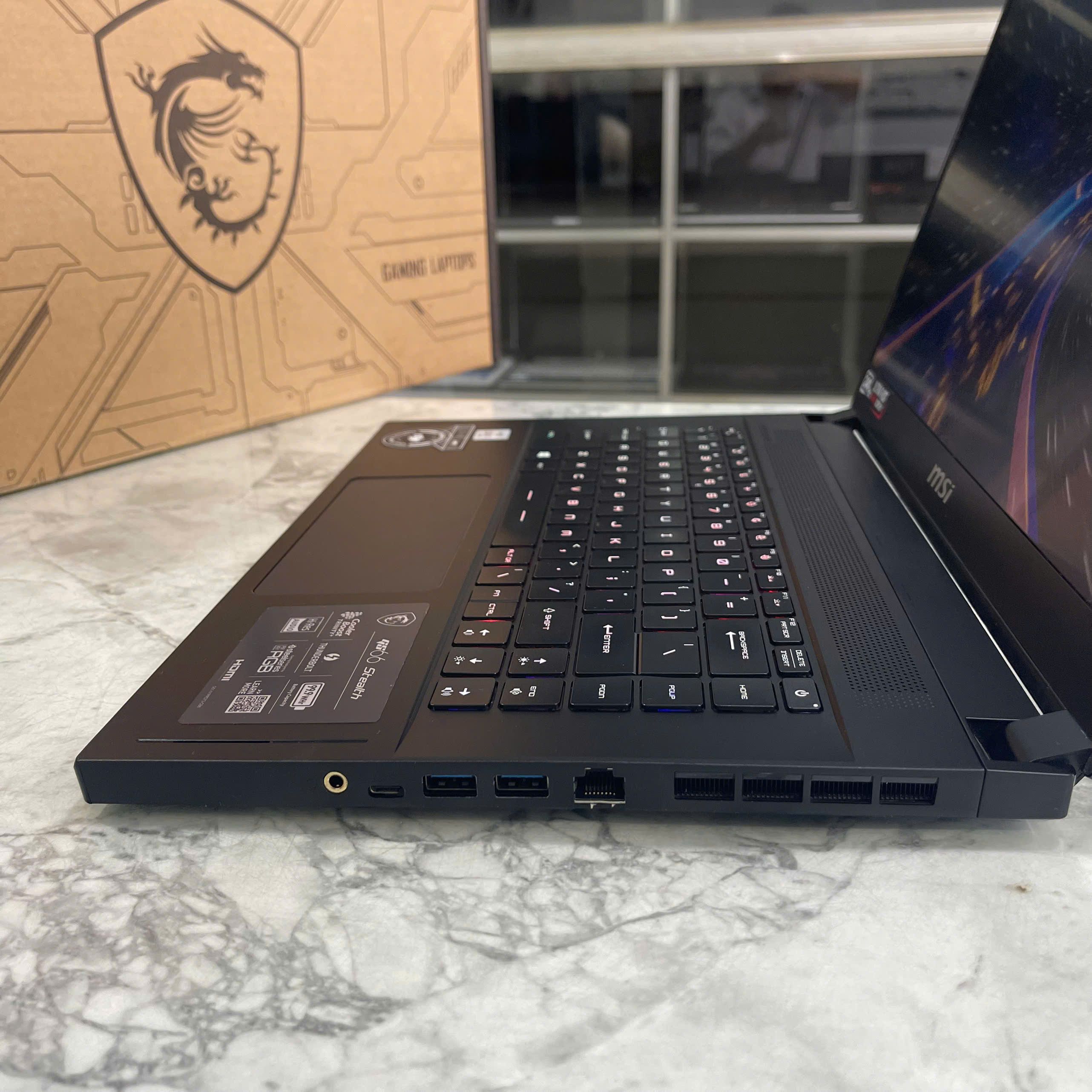 MSI GS66-Stealth 10SE Core I7-10750H Ram 16GB Ssd 512GGB RTX 2060-6GB Màn Hình : 15.6 Inch FHD 240Hz