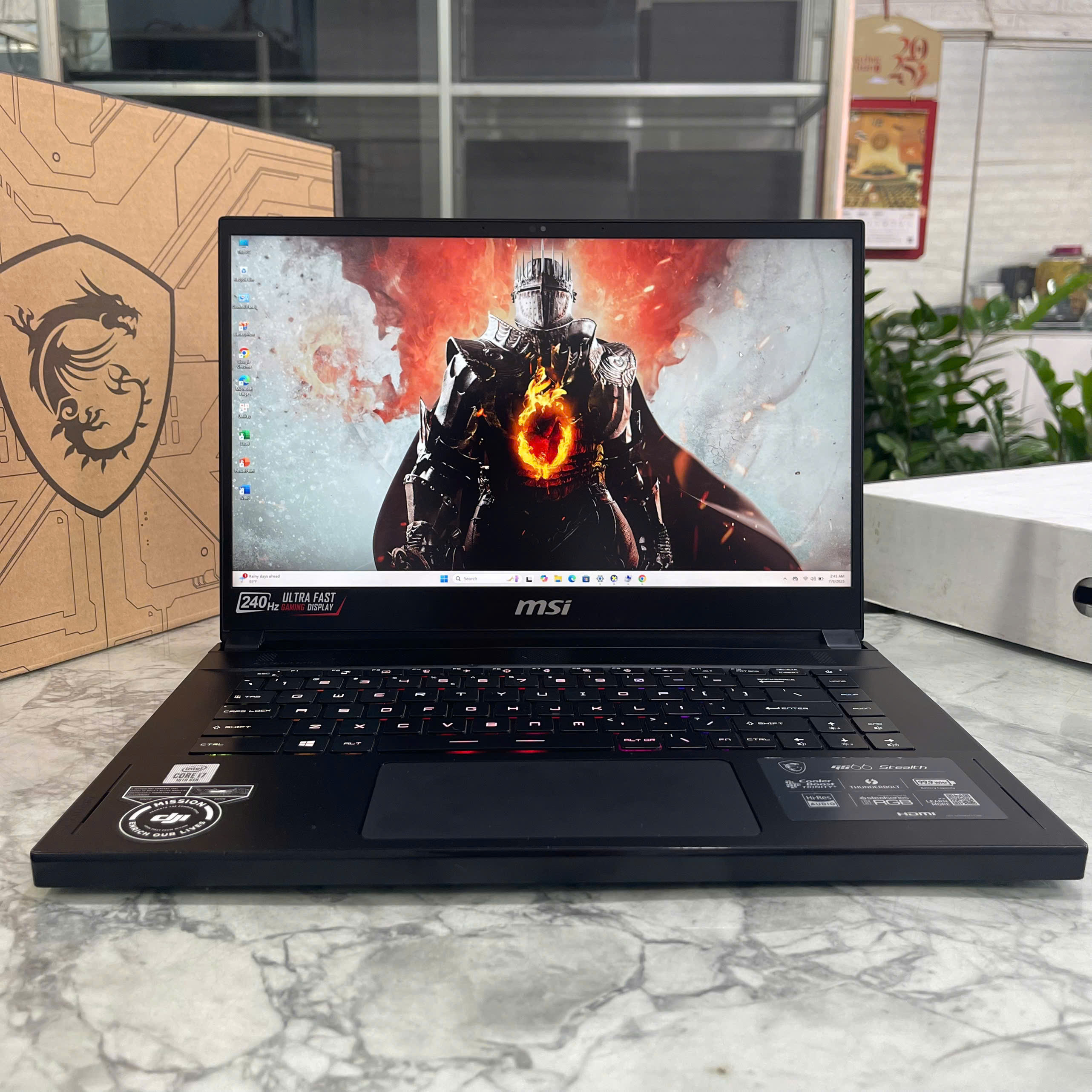 MSI GS66-Stealth 10SE Core I7-10750H Ram 16GB Ssd 512GGB RTX 2060-6GB Màn Hình : 15.6 Inch FHD 240Hz