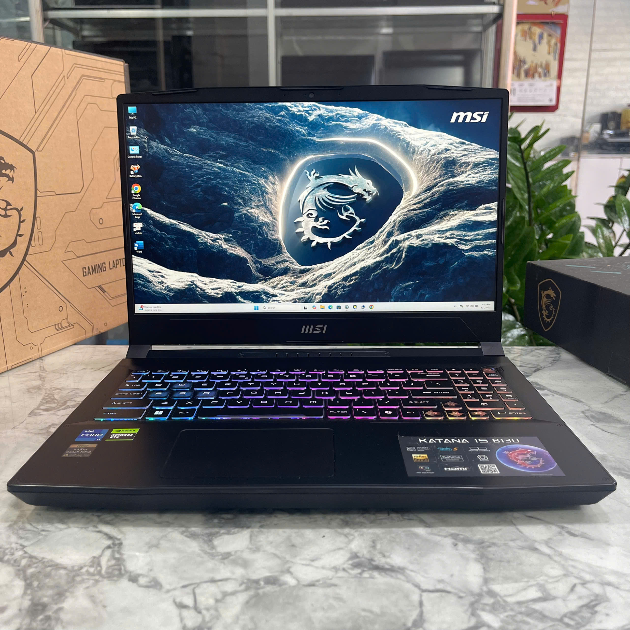  MSI Katana 15 B13UDXK  Máy LikeNew Core I7-13620H Ram 16gb Ssd 1.000gb Card RTX 3050 6GB GDDR6 Màn Hình 15.6 Inch IPS Fhd 144Hz
