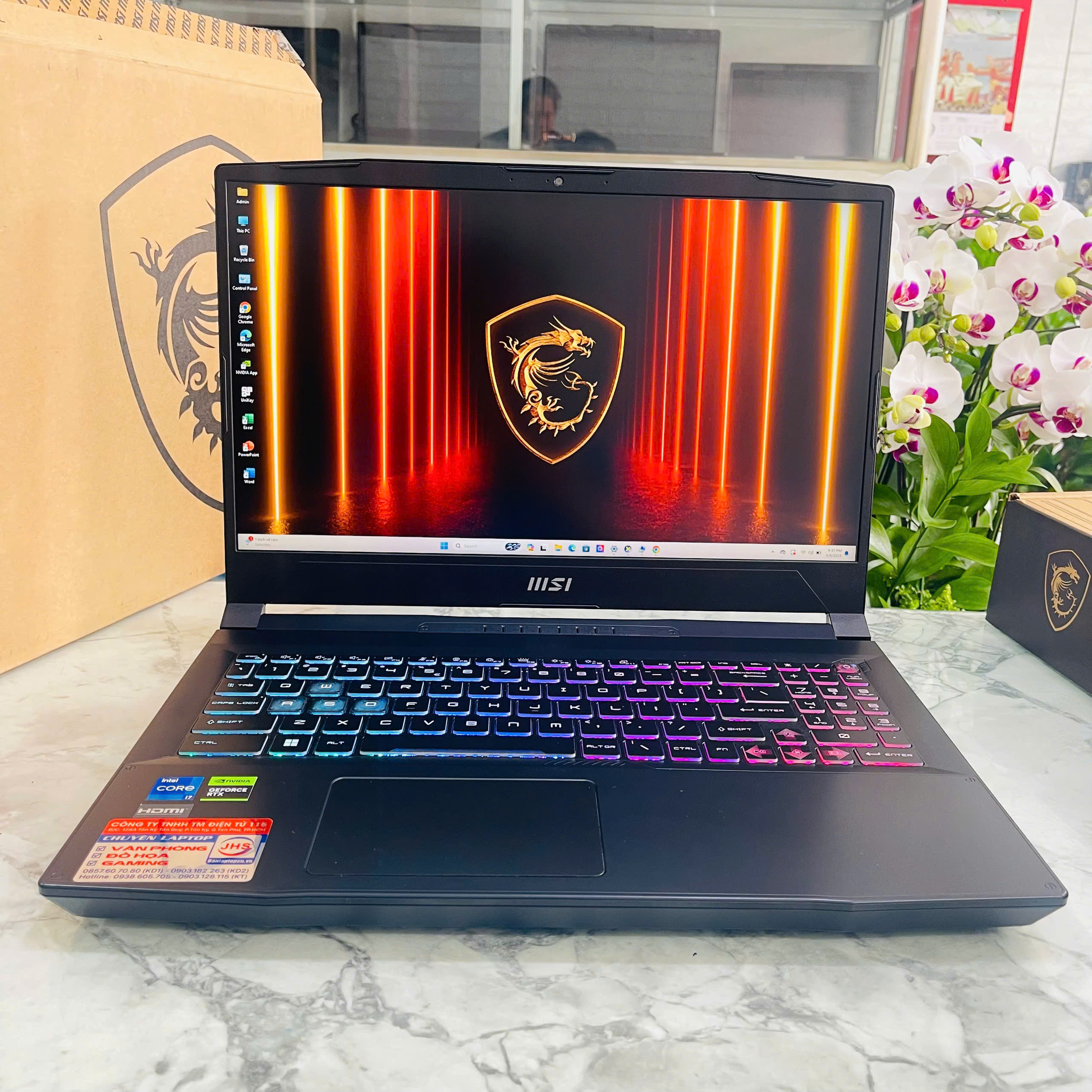  MSI Katana 15 B13VEK  Core I7-13620H / RTX 4050 6GB GDDR6 / RAM 16GB / SSD 512GB / Màn Hình 15.6 Inch IPS FHD 144Hz