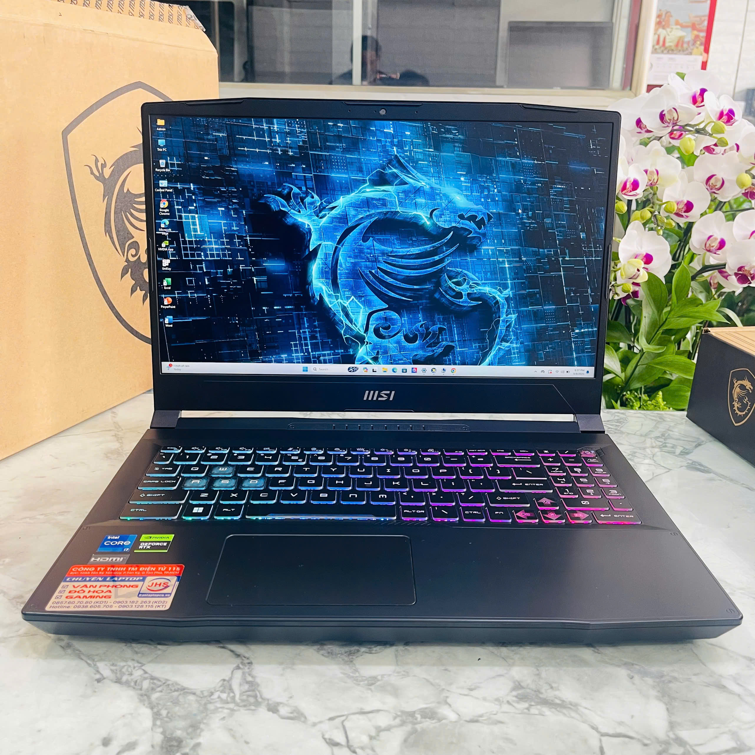  MSI Katana 15 B13VEK  Core I7-13620H / RTX 4050 6GB GDDR6 / RAM 16GB / SSD 512GB / Màn Hình 15.6 Inch IPS FHD 144Hz