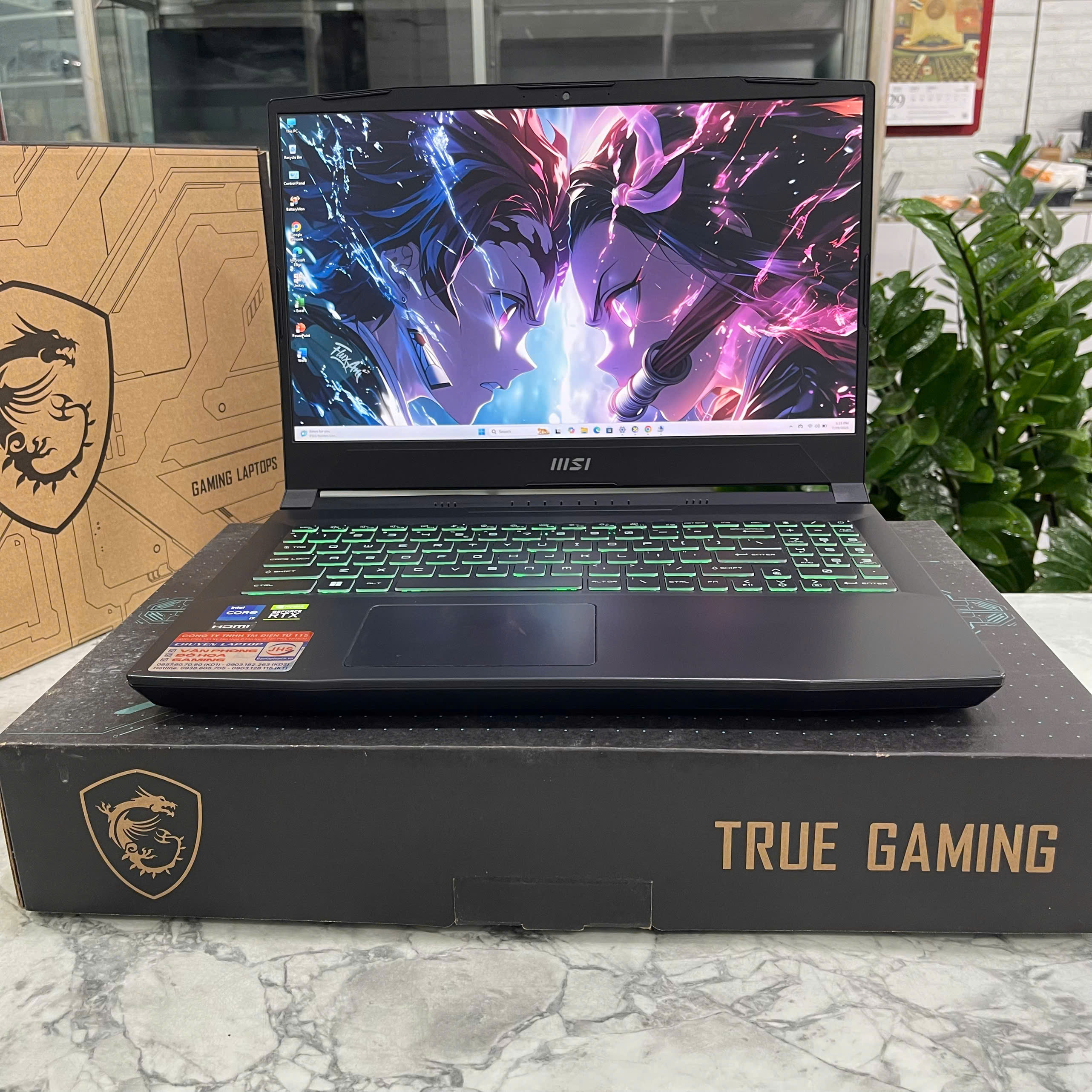  MSI Katana GF66 12UCK  Core I7-12650H Ram 16gb Ssd 512gb Card RTX 3050 4GB GDDR6 Màn Hình 15.6 Inch IPS Fhd 144Hz