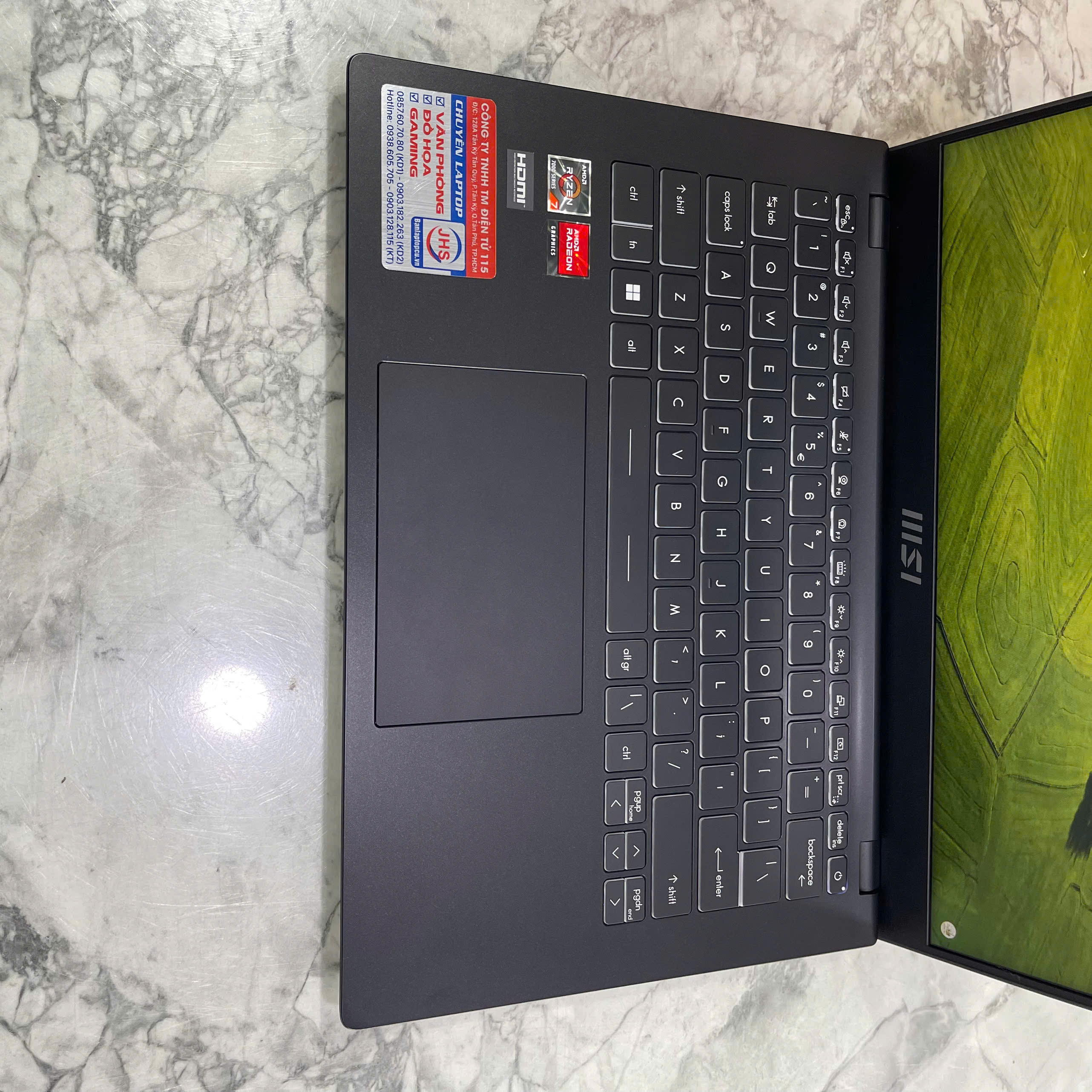 MSI Modern 14 C7M-221VN Máy Like New Ryzen 7-7730U RAM 8GB SSD 512GB Màn Hình 14.0 Inch FHD IPS 