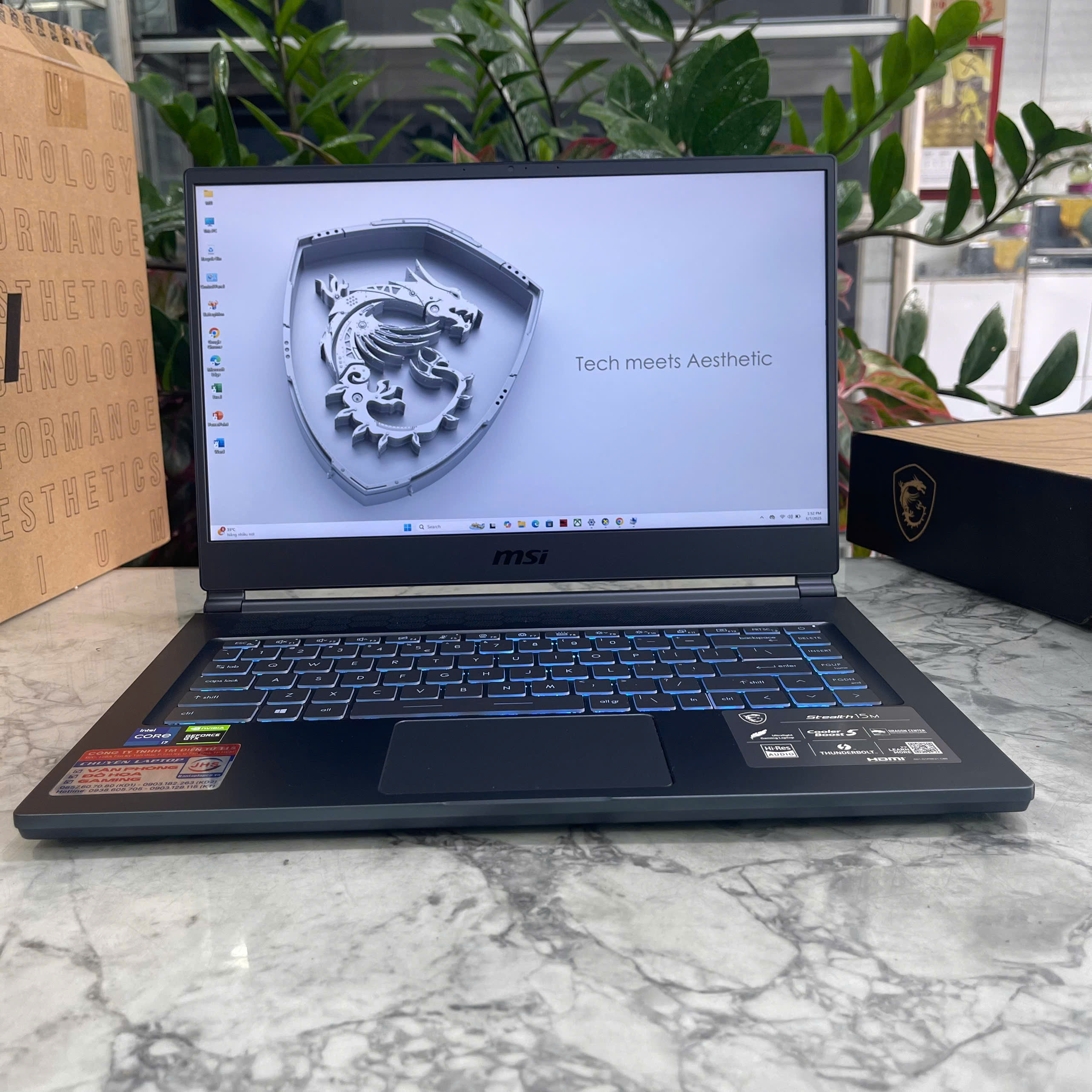 MSI Stealth 15M A11SDK Máy Likenew Core I7 -1185G7 Ram 16Gb Ssd 512Gb Màn Hình 15.6 Inch Fhd IPS 144Hz