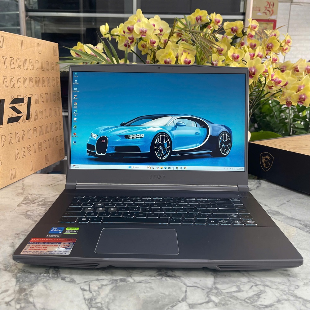 MSI Thin 15 B12UC - 1418VN (LikeNew-Còn Bảo Hành Hãng ) CORE I5-12450H RAM 16GB SSD 512GB RTX 3050 4GB MÀN HÌNH 15.6'' IPS Fhd 144.Hz