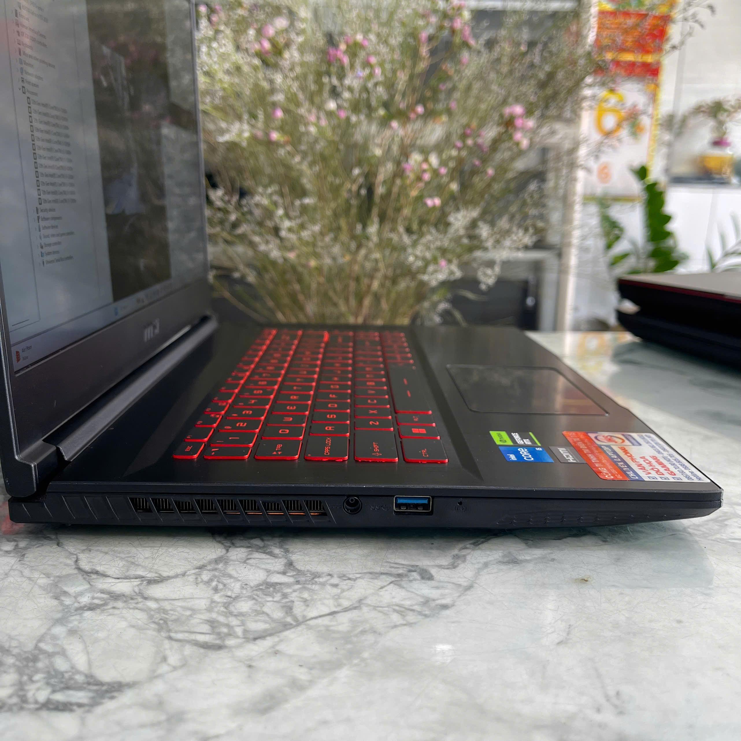 MSI Thin GF63 12UCX Core™ I5-12450H Ram 16Gb Ssd 512Gb Card RTX™ 2050 4GB Màn Hình 15.6 Inch IPS Fhd 144Hz