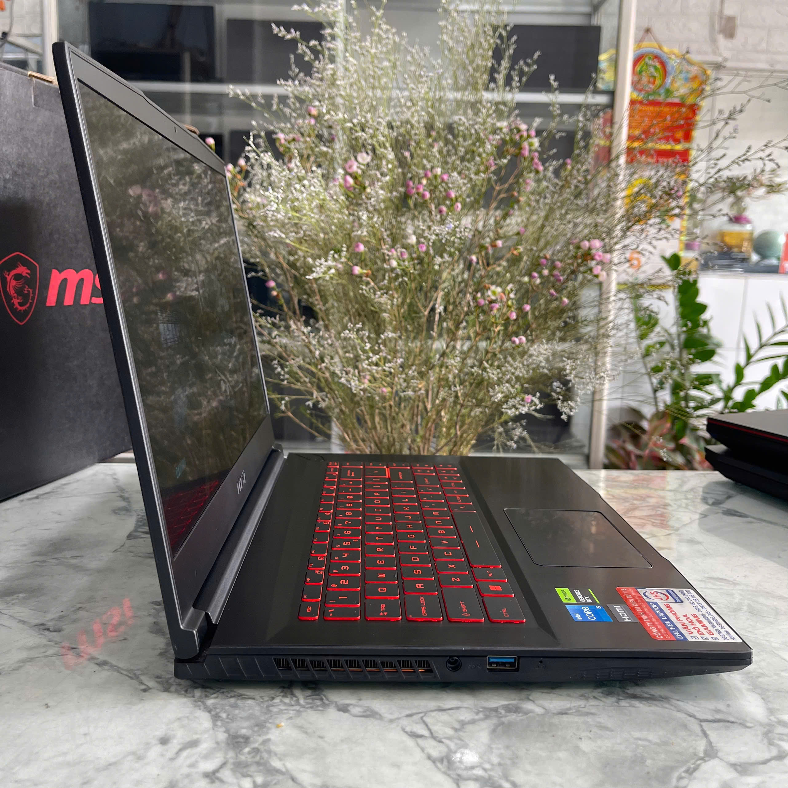 MSI Thin GF63 12UCX Core™ I5-12450H Ram 16Gb Ssd 512Gb Card RTX™ 2050 4GB Màn Hình 15.6 Inch IPS Fhd 144Hz