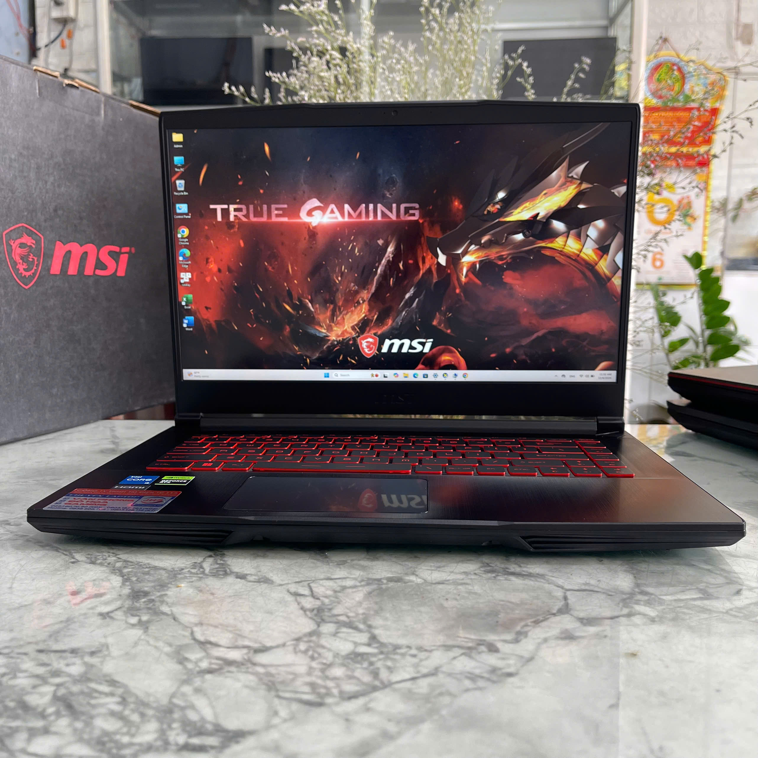 MSI Thin GF63 12UCX Core™ I5-12450H Ram 16Gb Ssd 512Gb Card RTX™ 2050 4GB Màn Hình 15.6 Inch IPS Fhd 144Hz