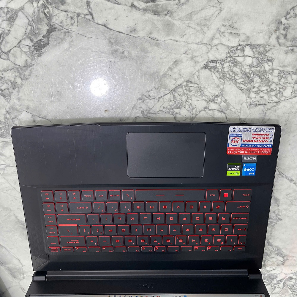 MSI Thin GF63 12UCX CORE™ I5-12450H RAM 16Gb SSD 512GB RTX™ 2050 4GB MÀN HÌNH 15.6 Inch IPS Fhd 144Hz