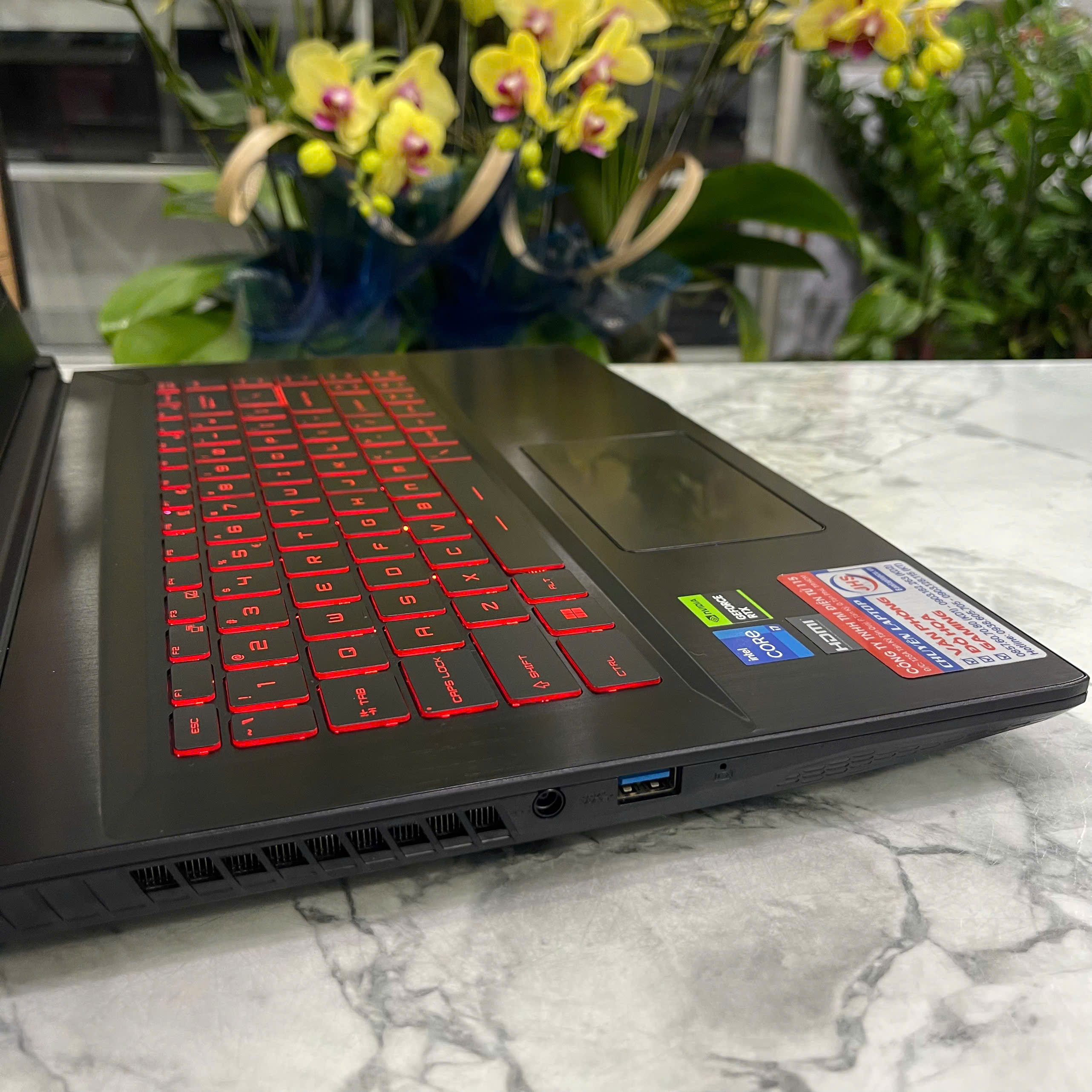MSI Thin GF63 Thin 12UC CORE I7-12650H RAM 8GB SSD 512GB RTX 3050 4GB MÀN HÌNH 15.6'' IPS Fhd 144.Hz