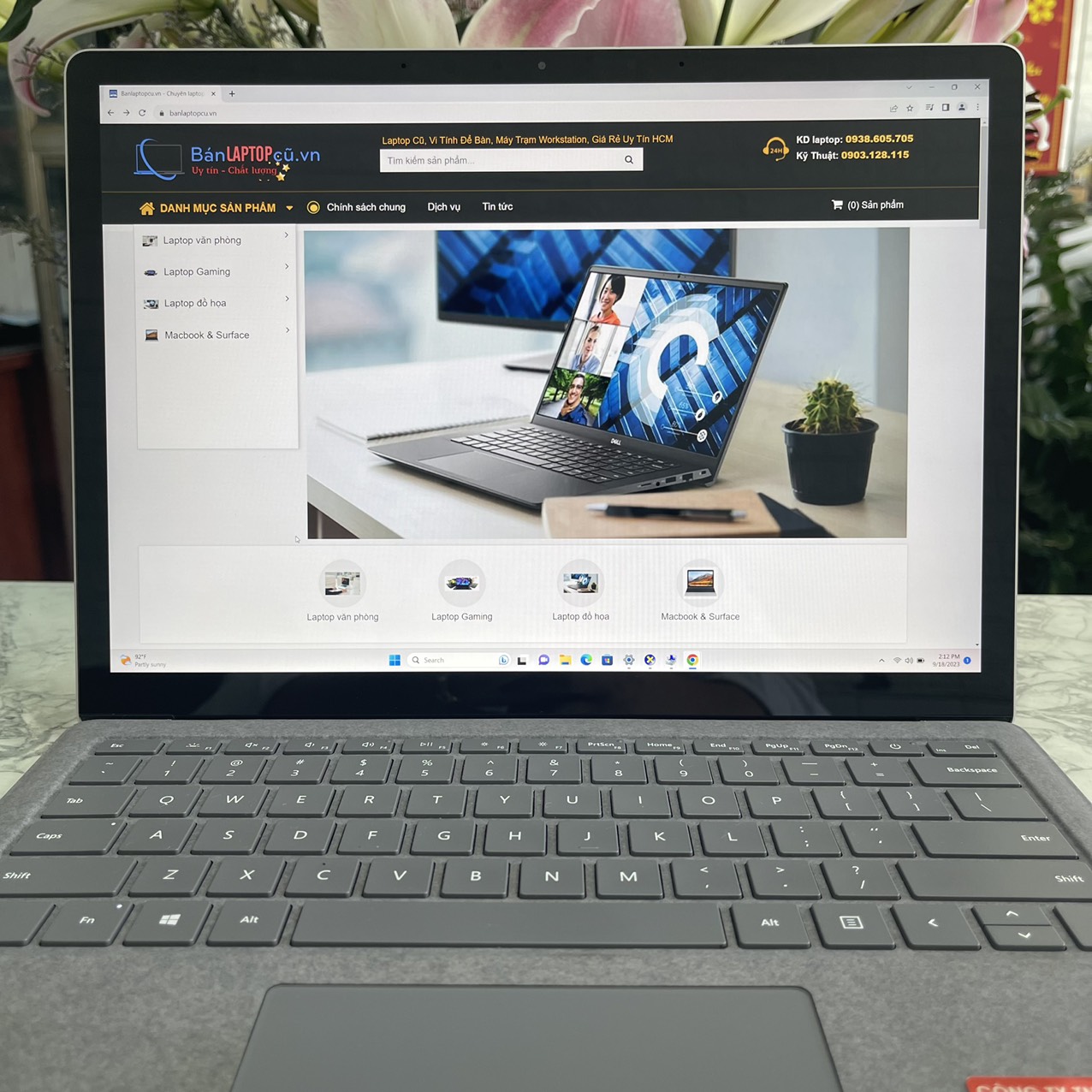 Surface Laptop 3 Core I5-1035G7 Ram 8gb Ssd  256gb Màn 13.5 Inch 2k Touch 