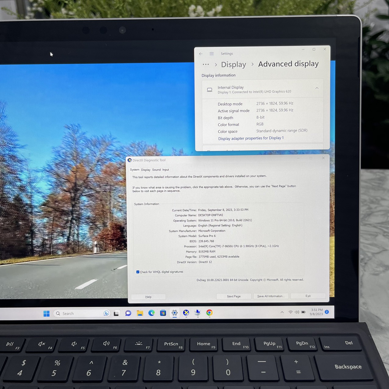 Surface Pro 6 Core I7-8650U Ram 8gb Ssd  256gb Màn 12.3" 3K Touch 