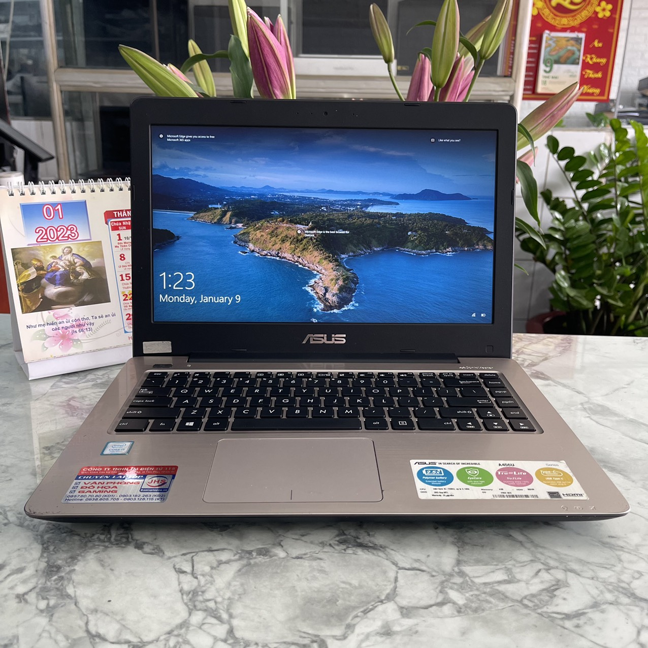 Asus A456UA-FA108D Core I5-7200U Ram 8gb Ssd 256gb Và 500gb Hdd Màn Hình 14.0"Full HD IPS