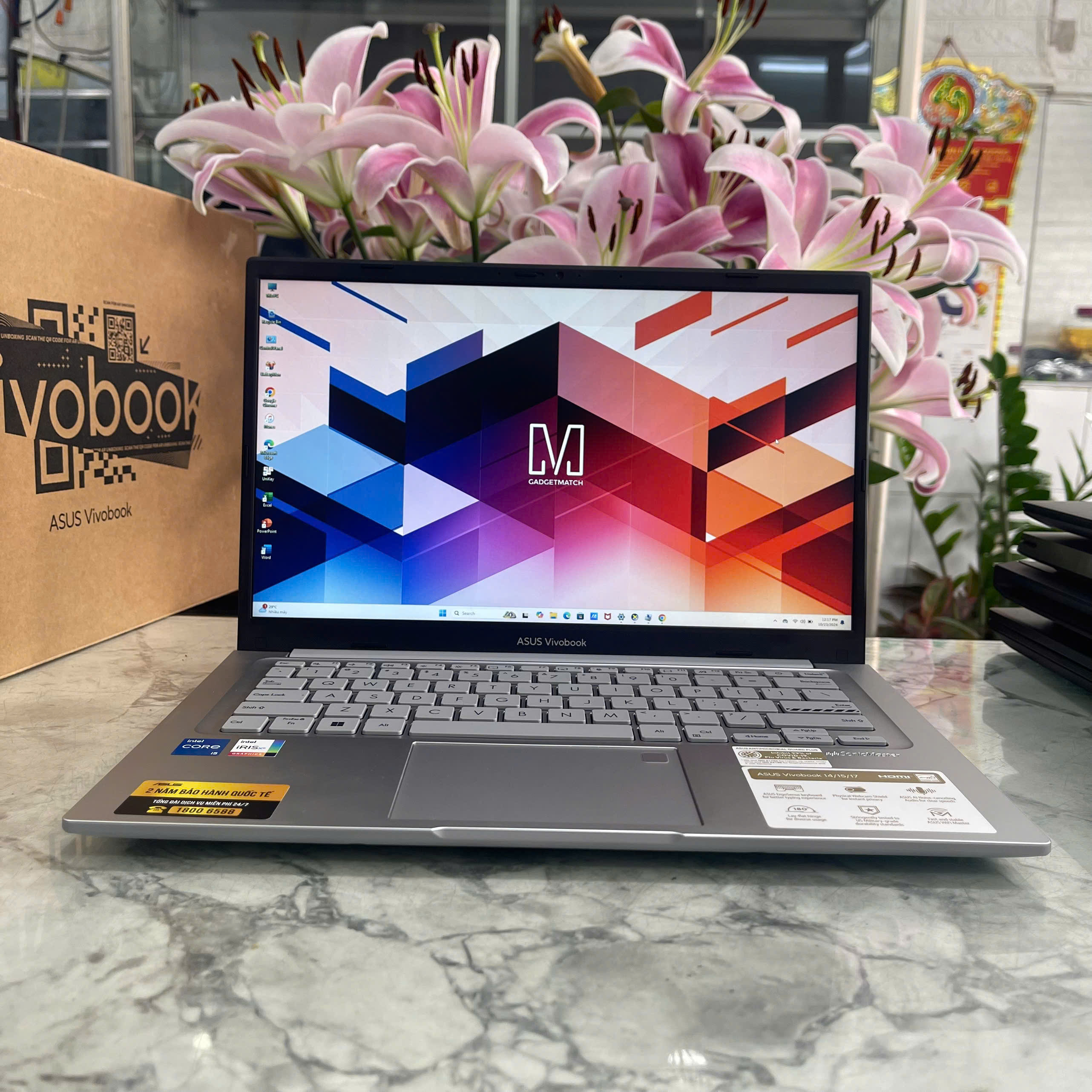 Asus Vivobook 14 X1404ZA-NK376W(Máy Like New-BẢO HÀNH HÃNG)Core I5-1235U Ram 16Gb Ssd 512Gb Màn Hình 14.0''Inch Fhd IPS