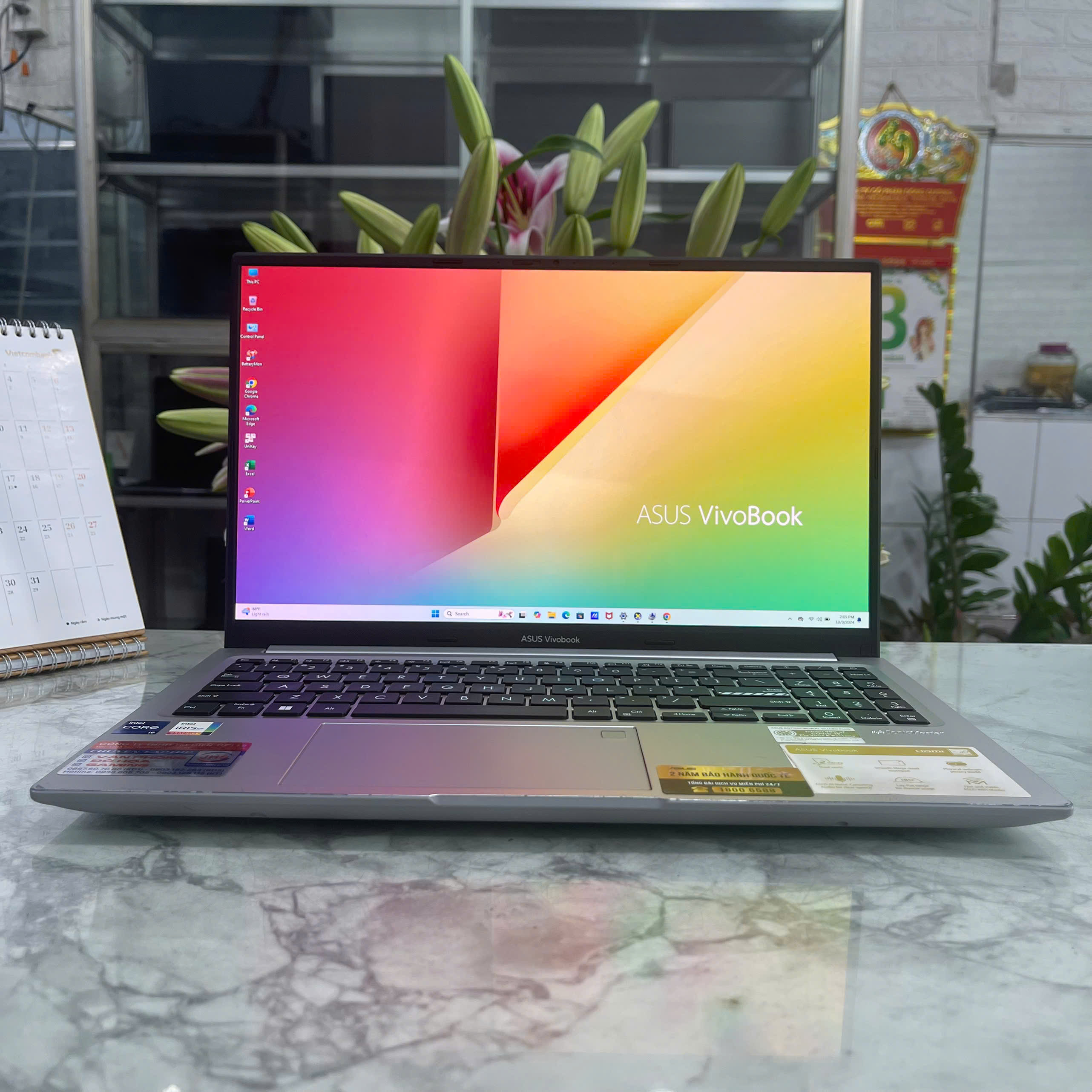 Asus Vivobook 15 OLED A1505VA-L1201W (CÒN BẢO HÀNH HÃNG- GÍA TỐT) Core I9-13900H Ram 16Gb Ssd 512Gb Màn Hình 15.6''Inch Fhd IPS