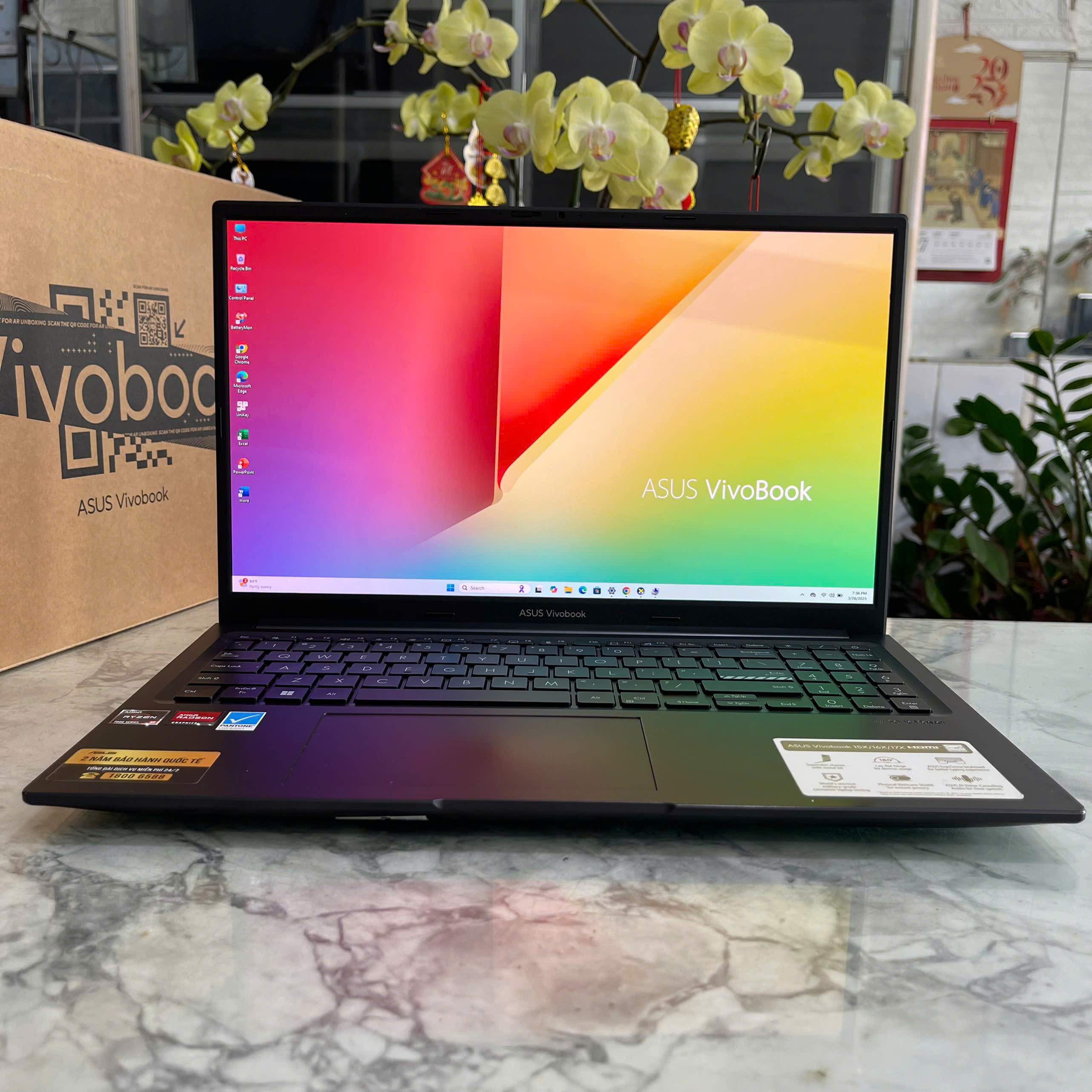 Asus Vivobook 15 OLED M3504YA Ryzen 5 - 7530U Ram 16GB Ssd 512GB Màn Hình : 15.6 inch Full HD OLED