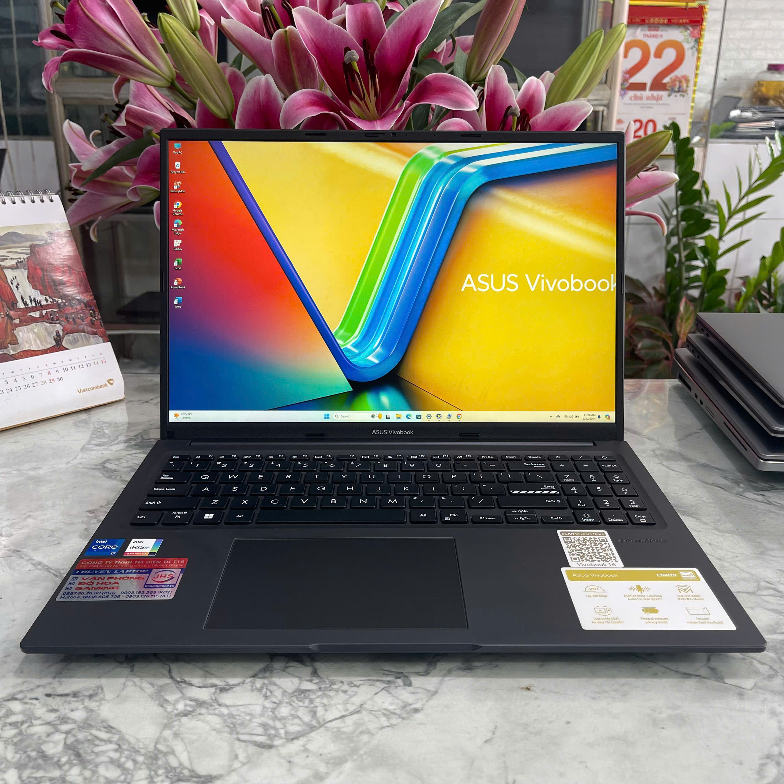ASUS Vivobook F1605ZA-WS74 (MÁY LIKENEW - GÍA TỐT ) Core I7-1255U Ram 16Gb Ssd 512Gb Màn Hình 16.0''Inch FHD+ IPS