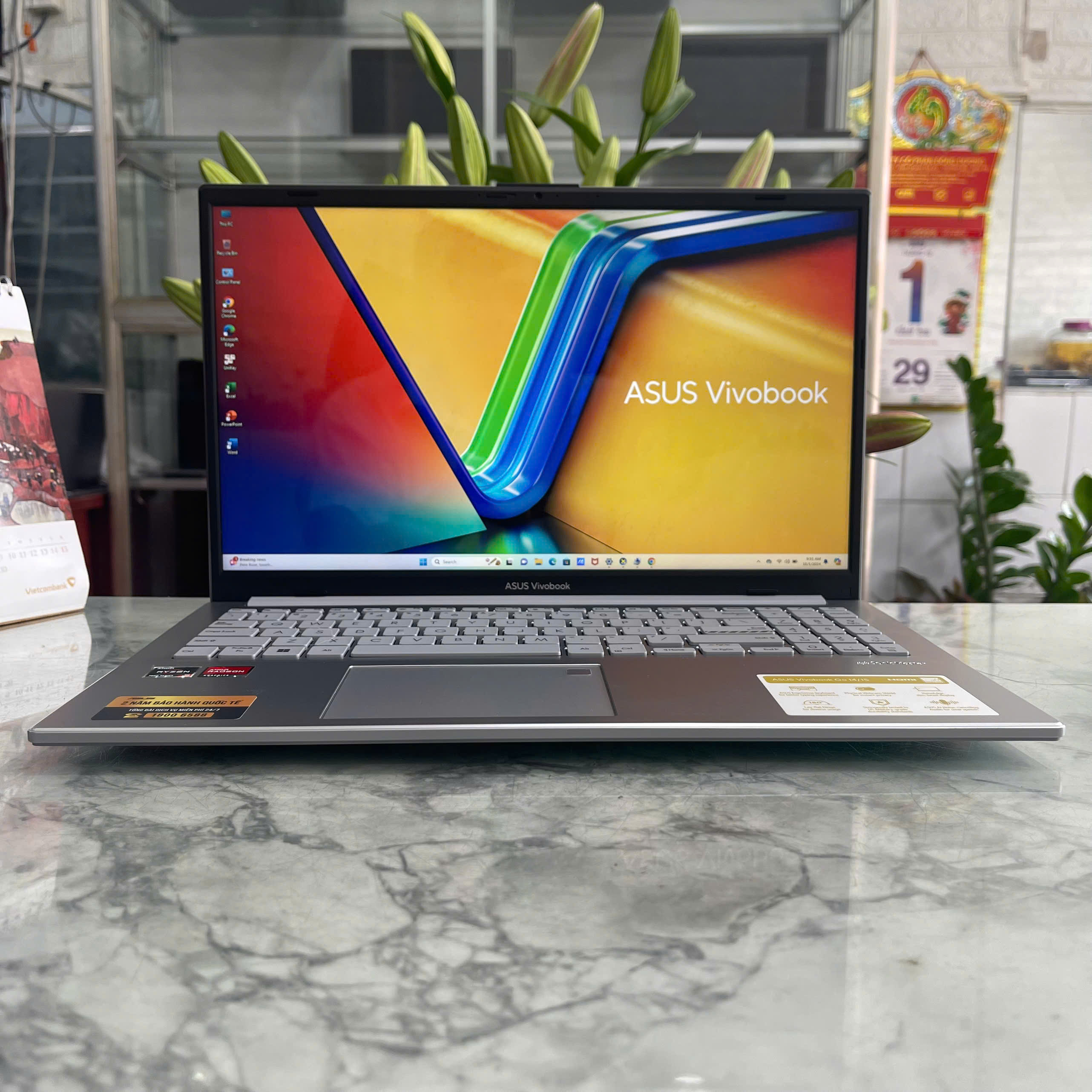 ASUS Vivobook GO E1504FA-NJ776W (MÁY LIKENEW - GÍA TỐT ) Ryzen 5-7220U Ram 16Gb Ssd 512Gb Màn Hình 15.6''Inch Fhd IPS