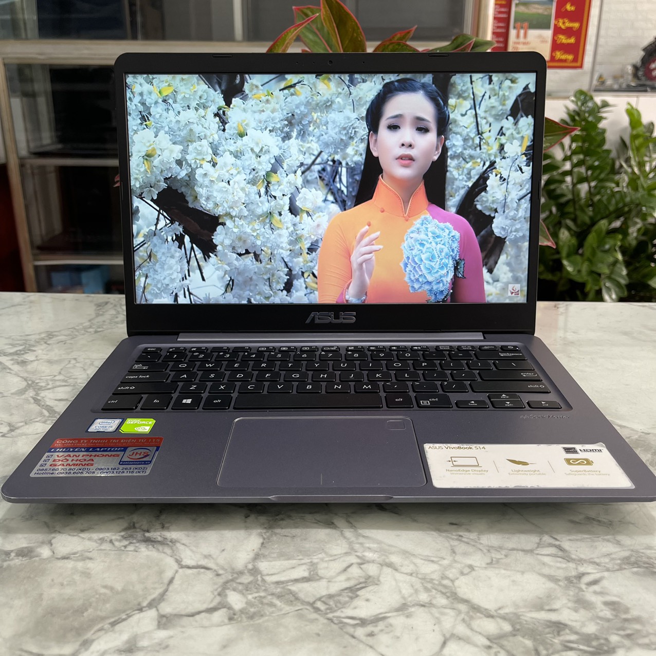 Asus Vivobook S14 X411UF Core I5 8250U Ram 16gb Ssd 128gb Và 500gb Hdd Card Nvidia Geforce MX130 (2GB) Màn Hình 14.0″ Inch