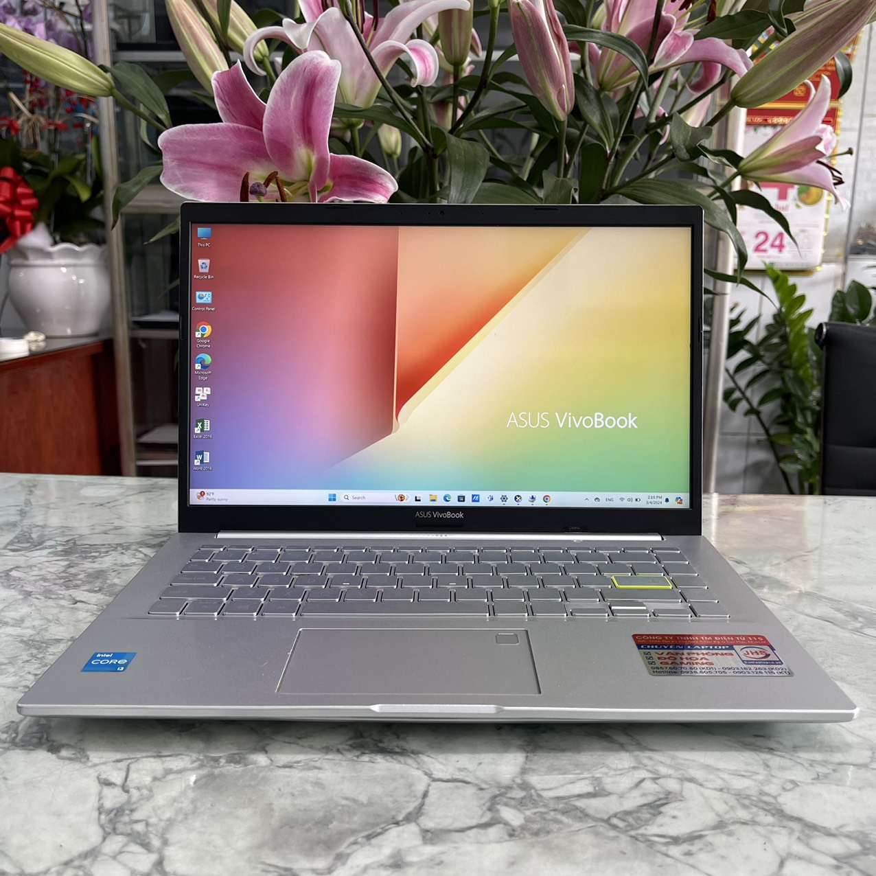 Asus Vivobook X421EAY Core I3-1115G4 Ram 4gb Ssd 256gb Màn Hình 14.0'' Fhd IPS