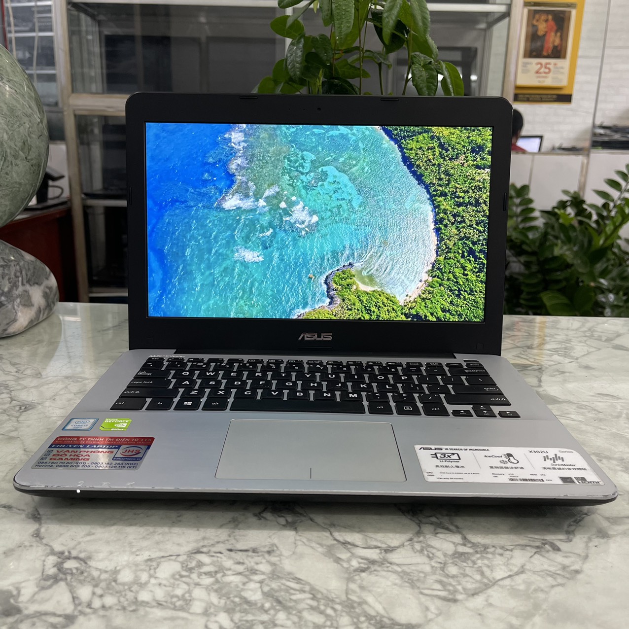 Asus X302UV Core I5-6200U Ram 12gb Ssd 256gb Card NVIDIA® GeForce® 920MX Màn hình 13.3''Inch Fhd