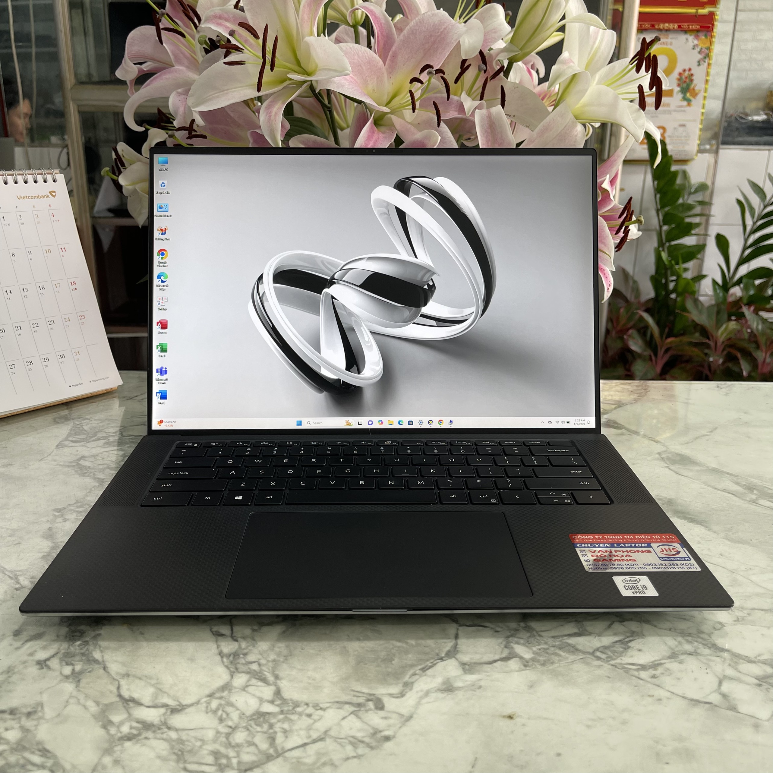 Dell Precision 5550 Core I9-10885H Ram 32Gb Ssd 512Gb VGA rời T2000 Màn hình 15.6 Inch FHD+ IPS
