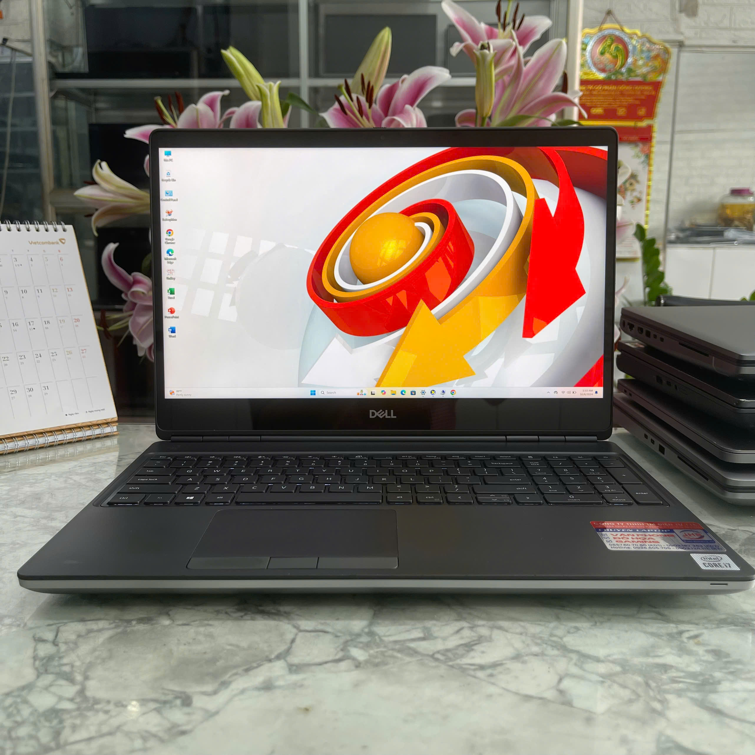 Dell Precision 7550 Core I7-10750H Ram 32Gb Ssd 512Gb Nvidia Quadro T2000 4GB GDDR6 Màn Hình 15.6 Inch FHD IPS Touch