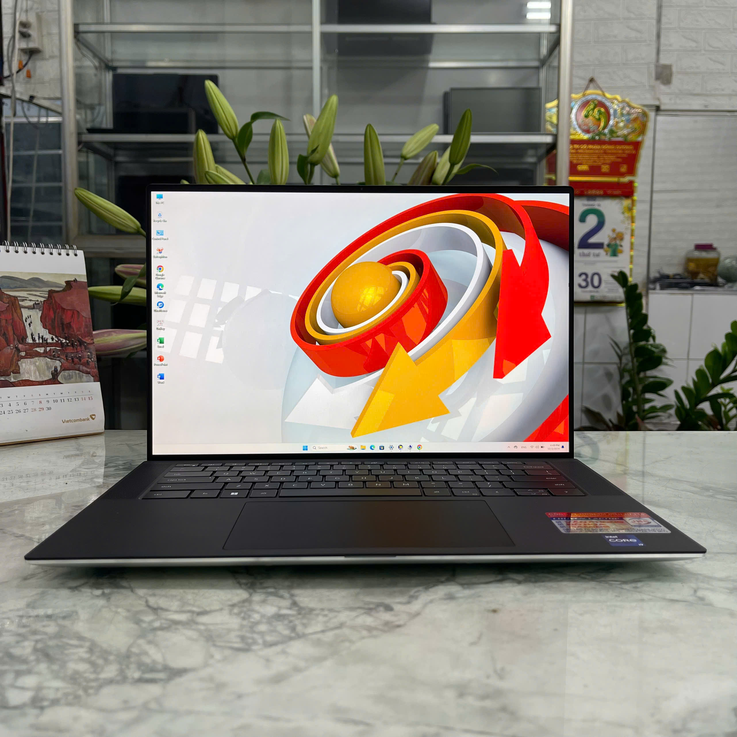 Đồ Họa - Gaming Dell XPS 15 9510 Máy LikeNew Core I9-11900H Ram 16gb Ssd 512gb Card RTX™ 3050 Ti 4GB GDDR6 Màn Hình 15.6’’ Inch FHD+
