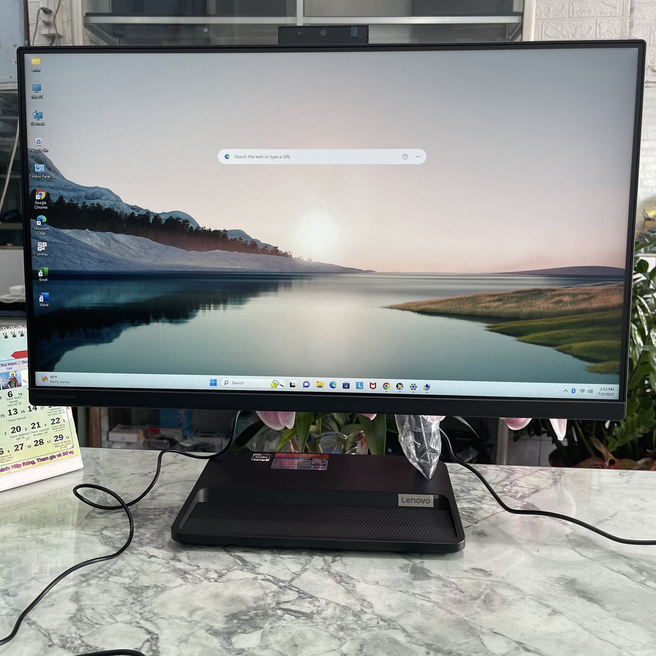 Lenovo IdeaCentre AIO 3 24ALC6 Ryzen 5 5500U Ram 8gb Ssd 512gb Màn Hình 23.8''Inch Fhd IPS (KÈM PHÍM VÀ CHUỘT)