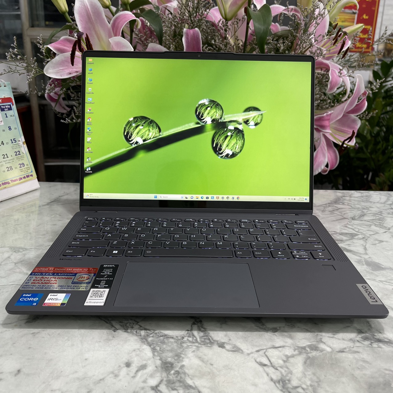 Lenovo Ideapad Flex 5i 14IAU7 Máy LikeNew Core I5-1235U Ram 16gb Ssd 512gb Màn Hình 14.7" Inch WUXGA Touchscreen,Xoay gập 360
