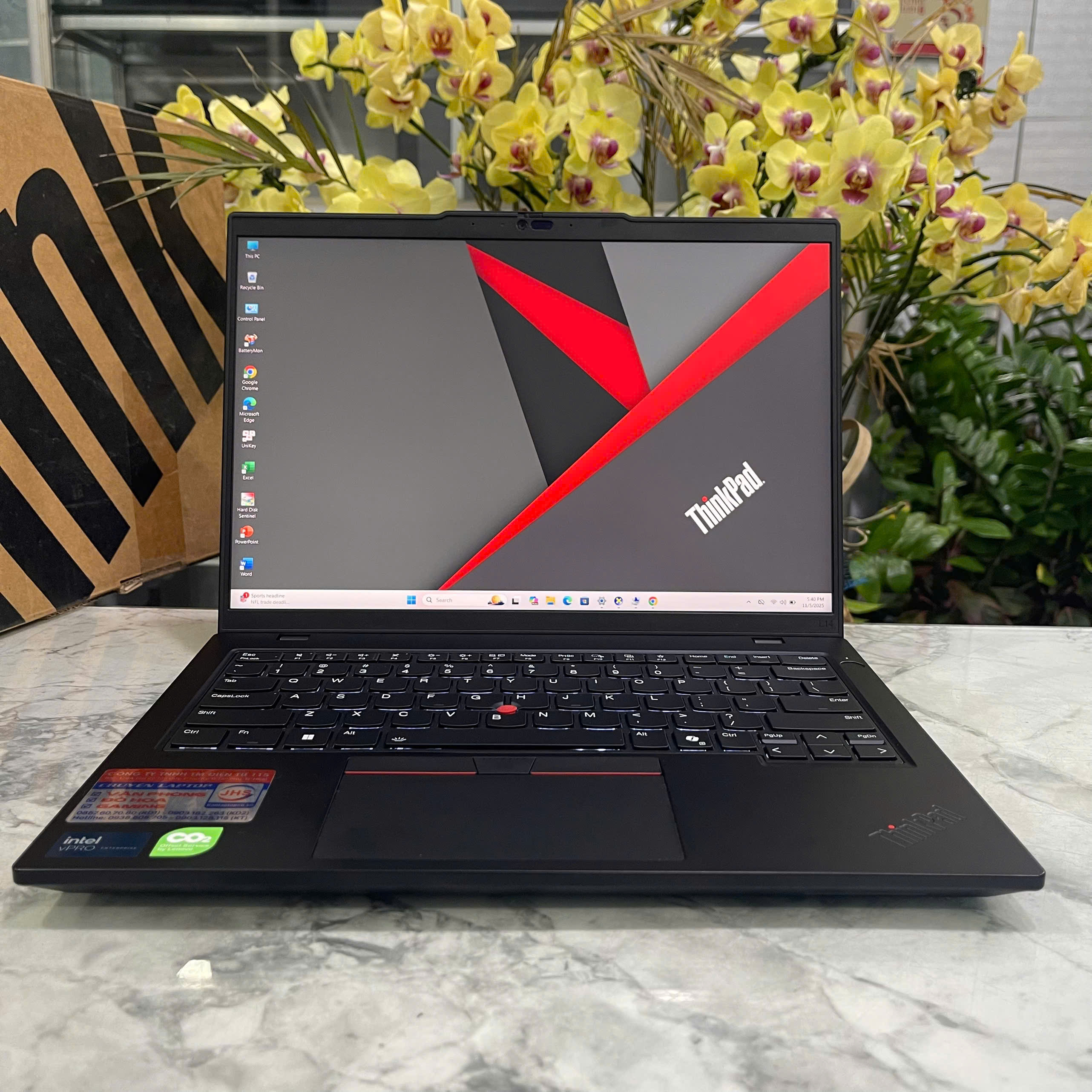 Lenovo ThinkPad L14 Gen 5 Ultra 7-165U RAM 16GB SSD 512GB MÀN HÌNH : 14 Inch WUXGA IPS 400nits