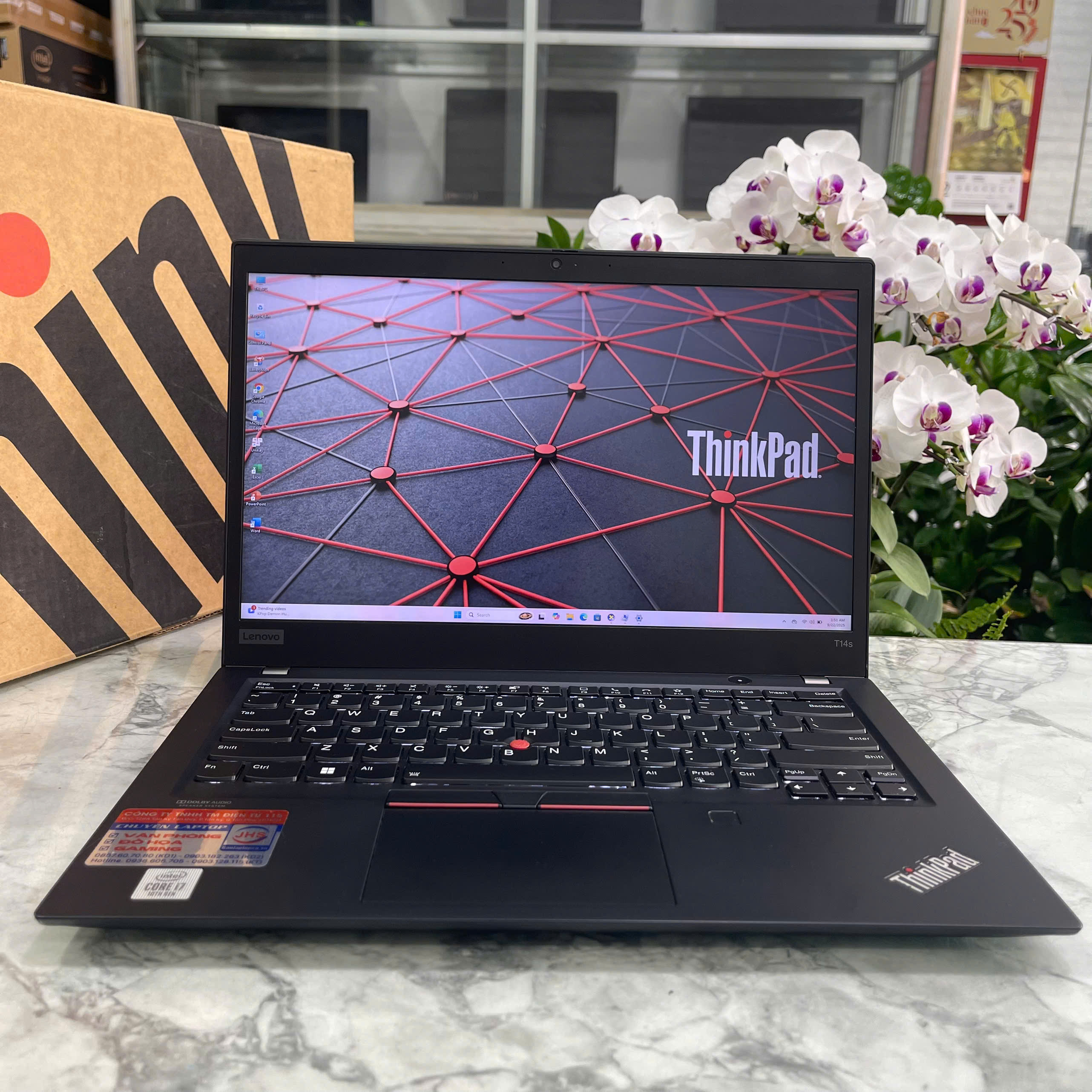 Lenovo Thinkpad T14s Gen 1 CORE I7 -10610U RAM 16GB SSD 256GB MÀN HÌNH : 14.0 Inch FHD IPS