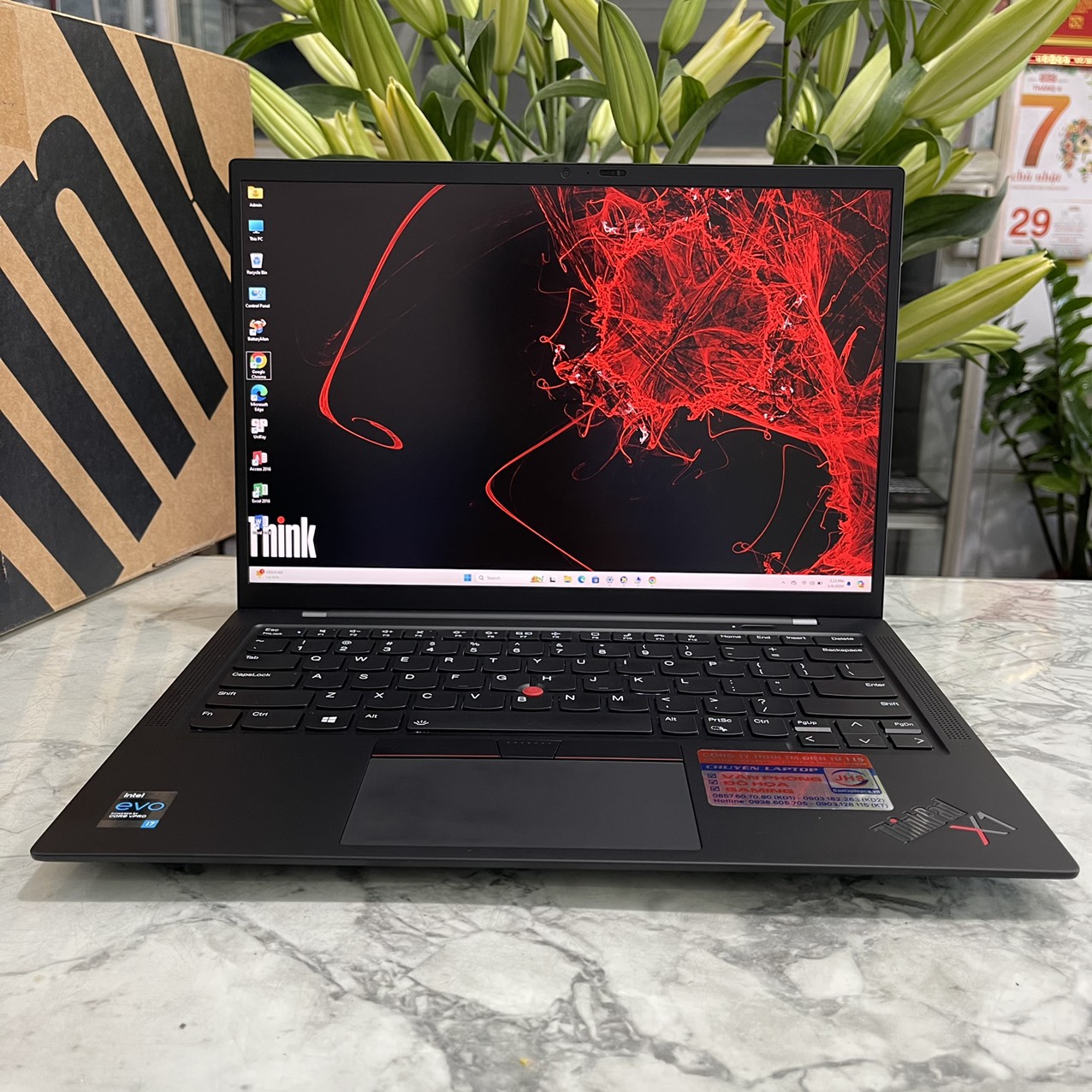 Lenovo ThinkPad X1 Carbon Gen 9 Máy LikeNew Core I7-1185G7 Ram 32gb Ssd 1.000gb Màn Hình FHD+ Touch/Finger