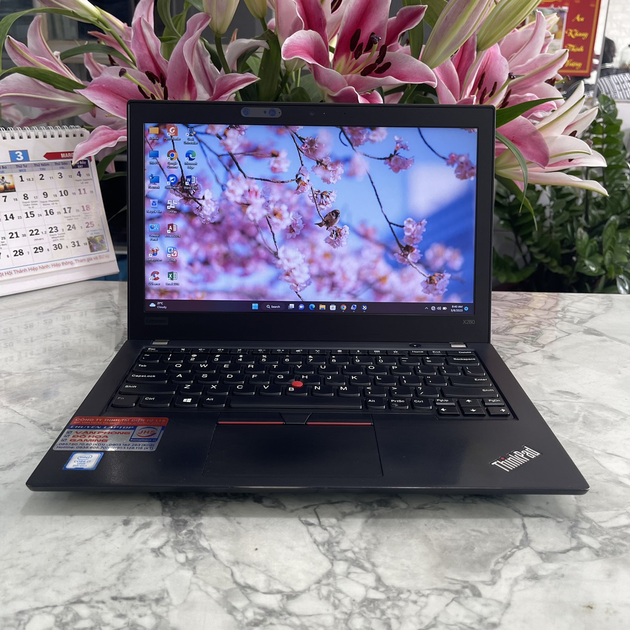 Lenovo Thinkpad X280 Core I7–8650U Ram 16gb Ssd 256gb Màn Hình 12,5″ Inch